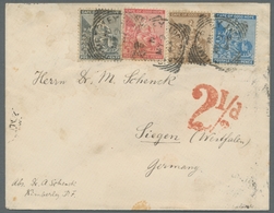 Griqualand-West: 1887, Schöne Vierfarbenfrankatur, Darunter Mi.-Nr. 19 IV (SG 12 E) Von Griqualand-W - Griqualand West (1874-1879)