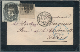 Brasilien: 1877, "RIO DE JANEIRO" (8 SET) Cds On Mourning Cover (minor Imperfection On Reverse) To P - Gebraucht