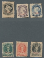 Neuschottland: 1900 (ca.), 1860s Definitives As A Reprint By Classic German Stamp Dealers "Gebrüder - Cartas & Documentos