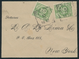 Curacao: 1890, Ziffernausgabe 2 1/2 Cent Hellgrün, Zwei Einzelne Exemplare Auf Kleinem Guterhaltenen - Curaçao, Antilles Neérlandaises, Aruba