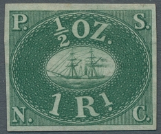 Peru: 1857, "Pacific Steam Navigation Company", Eight Unused Proofs In Good/very Good Condition, Par - Peru