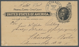 Vereinigte Staaten Von Amerika - Post In China: 1900, Postal Stationary Card Written In Taku With Po - Offices In China