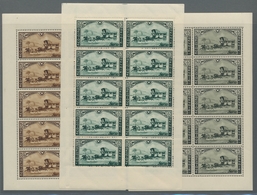 Belgien: 1935, Briefmarkenausstellung, Postkutschensatz Komplett Und Tadellos Postfrisch Jeweils Im - Covers & Documents