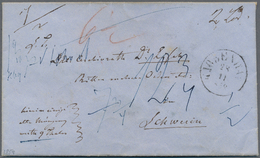 Dänemark: 1859, "KJOBENHAVN 28.11" Cds On RARE MONEY LETTER "Hiermit Einige Alte Münzen Werth 9 Thal - Usati