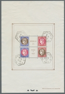Frankreich: 1937, "PEXIP"-Block In Sehr Guter Erhaltung Entwertet Mit Sechsecksonderstempel "EXPon P - Gebraucht