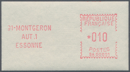 Frankreich - Automatenmarken: 1970, Montgeron "SA 00001", 0.10fr. Type 2, Mint Never Hinged. Mi. 800 - Sonstige & Ohne Zuordnung