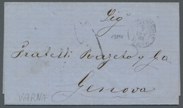 Französische Post In Der Levante: 1868, Geschäftsbrief Aus Varna (Bulgarien, Damals Noch Osmanisches - Sonstige & Ohne Zuordnung