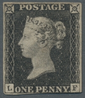 Großbritannien: 1840, "ONE PENNY" Black And "TWO PENCE" Blue, The First-ever Definitives In Very Sca - Otros & Sin Clasificación