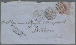 Großbritannien: 1864, 6 Pence Violet Cancelled With "W.C. 24" Single Franking On PD-letter To Adress - Other & Unclassified