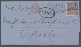 Großbritannien: 1867, 6 Pence Bright Violet, Stamp In Bright Colour On A Letter From Greenock To Opo - Altri & Non Classificati
