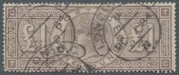 Großbritannien: 1884, Queen Victoria, One Pound Brown-lilac With Watermark 11 (SG 49 - Imperial Crow - Sonstige & Ohne Zuordnung