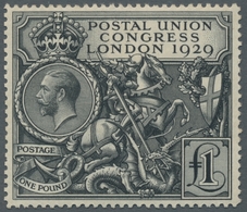 Großbritannien: 1929, Ninth UPU Congress, London, One Pound Black In Very Fine Condition Mint Withou - Otros & Sin Clasificación