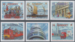 Großbritannien - Guernsey: 2016. Complete Set (6 Values) "500 Years Of British Post" In IMPERFORATE - Guernesey