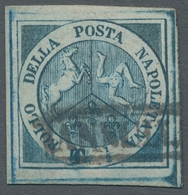 Italien - Altitalienische Staaten: Neapel: 1860, "½ Tor. Trinacria", Color-fresh Value Of This Rare - Napoli