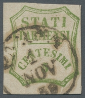 Italien - Altitalienische Staaten: Parma: 1859, "5 C. Yellow-green", Colour-fresh And Typical Value - Parma