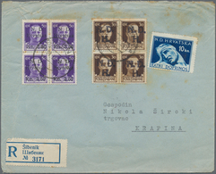 Italienische Besetzung 1941/43 - Kroatien: 1944, SEBENICO PROVISIONAL ISSUE: 3,50 Kn On 50 C Violet - Otros & Sin Clasificación