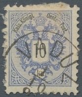 Liechtenstein - Vor- Und Mitläufer: 1883, "10 Kr. Doppeladler" Mit Glasklarem VADUZ 1/10 8? Als Vorl - ...-1912 Precursores