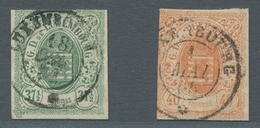 Luxemburg: 1859, "37 ½ And 40 C. State Coat Of Arms", Cleanly Stamped Values, Each With Full Margins - Altri & Non Classificati