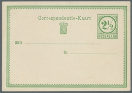 Niederlande - Ganzsachen: 1876 (ca.), Fünf Essays/Probedrucke Für Inlandspostkarte Mit Ziffernzeichn - Postal Stationery