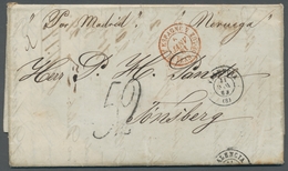Norwegen - Vorphila: 1861, Letter With Complete Contents From Valencia To Toensberg (Norway), With F - ...-1855 Prefilatelia