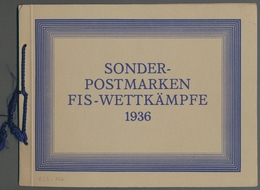 Österreich: 1936, "FIS II", Offizielles Sonderheft Mit Kordellbindung Und Der Ausgabe Mit Falz Befes - Cartas & Documentos