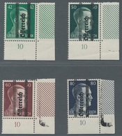 Österreich: 1945, "1 Bis 80 Pfg. Grazer Aufdruck", Postfrische Werte In Tadelloser Erhaltung, Außer - Briefe U. Dokumente