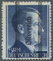 Österreich: 1945, "1 Bis 5 RM Grazer Aufdruck In Type II Mit PLF II", Postfrischer Satz In Tadellose - Storia Postale