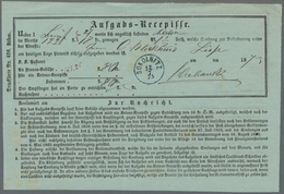 Österreich - Stempel: 1873 Bzw. 1876 - SOKOLNITZ (blau Und Schwarz), Zwei Klare Abschläge Je Auf Auf - Franking Machines (EMA)