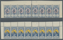 Russland: 1904, "War Orphans With Imprint Specimen", Upper Margin Stripes Of Eight Values Each, Part - Nuovi