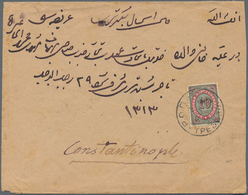Russische Post In Der Levante - Staatspost: 1896, 10 Kop. Red/green Single Franking On Letter From T - Levante
