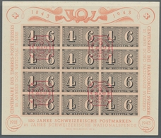 Schweiz: 1938-1960, Blocks Mit Sauberer Stempelung, Mi. 322,00 - Gebraucht