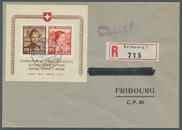 Schweiz: 1941, "Pro Juventute-Block", Sauber Mit Ersttagsstempel FRIBOURG 1 LETTRES -1.XII.41 Auf Or - Usati