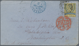 Türkei - Stempel: 1879, TURKEY - 50 Paras Envelope From Aleppo (SYRIA) To Philadelphia, USA, 1879 - - Altri & Non Classificati