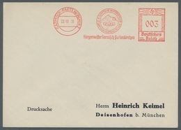 Thematik: Olympische Spiele / Olympic Games: 1936 - Garmisch-Partenkirchen, Freistempel Zu "003 Pfg. - Sonstige & Ohne Zuordnung