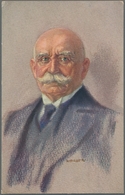 Zeppelinpost Deutschland: 1914-40 (ca.), Sammlung Von 34 Fast Nur Verschiedenen Porträtkarten Des "K - Airmail & Zeppelin