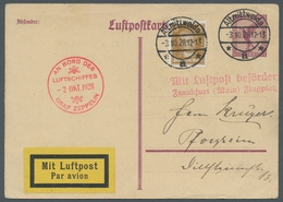 Zeppelinpost Deutschland: 1928 - Deutschlandfahrt/Abwurf Altmittweida, Luftpostganzsache Mit Zusatzf - Correo Aéreo & Zeppelin