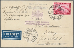 Zeppelinpost Deutschland: 1931, Ostseefahrt, Karte Auflieferung Fr`hfn. Bis Kopenhagen - Posta Aerea & Zeppelin