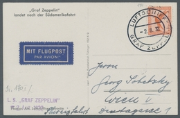 Zeppelinpost Deutschland: 1932, Schweizfahrt, Bordpost 2.8., Aus Dem Funkraum Mit Dem Funkraumstempe - Airmail & Zeppelin