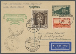 Zeppelinpost Deutschland: 1933 - 2. SAF, Zuleitung Saar Auf Ganzsache Mit Hochwertiger Zusatzfrankat - Correo Aéreo & Zeppelin