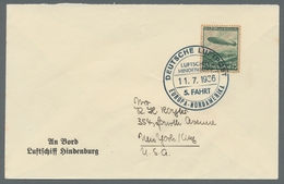 Zeppelinpost Deutschland: 1936,5. Nordamerikafahrt, Flugpost 75 Pf. Grün Als Ef Auf Sieger-Brief Mit - Airmail & Zeppelin