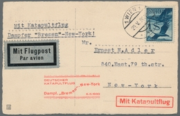 Katapult- / Schleuderflugpost: 1925, 1 S. Violettultramarin, Auf Blanko-Flugpostkarte Von Wien 29.V. - Airmail & Zeppelin