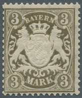 Bayern - Marken Und Briefe: 1911, "3 Und 5 Mk. Staatswappen Auf Papier Y", Postfrische Werte In Tade - Altri & Non Classificati