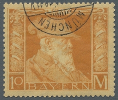 Bayern - Marken Und Briefe: 1911, 1 M.bis 20 M. Luipold In "Type II", Sauber Gestempelter Satz,farbf - Otros & Sin Clasificación
