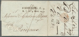Hamburg - Bergisches Postamt: 1807, HAMBOURG. R. 4. B.G.D. 9 MAI 1807, Klarer Abschlag Auf Komplette - Hamburg