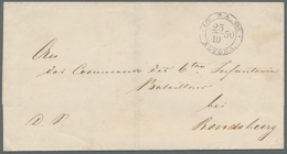 Hamburg - Dänisches Oberpostamt: 1850, Brief Der Kommandantur Altona Aus Dem 1. Dän. Krieg An Das 6. - Hamburg (Amburgo)
