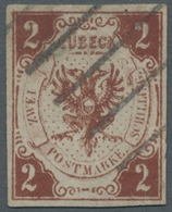 Lübeck - Marken Und Briefe: 1859, 2 Schillinge, Allseits Gut Gerandeter Prachtwert Mit Vorkriegsprüf - Lubeck