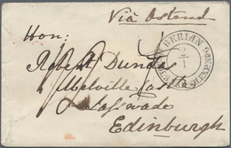 Preußen - Stempel: 1848/1850, 2 Kleine Briefe Nach Edinburgh Mit Stempel "BERLIN MAGDEB. BAHNH. EXP. - Altri & Non Classificati