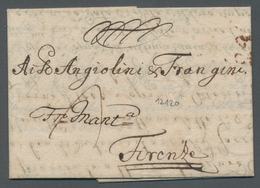 Sachsen - Vorphilatelie: 1730, Brief Aus Leipzig Nach Florenz über Mantua. Befördert über Den Forwar - Vorphilatelie