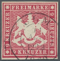 Württemberg - Marken Und Briefe: 1859, Ziffernausgabe 9 Kreuzer Besonders Farbfrisch Und Allseits Vo - Altri & Non Classificati