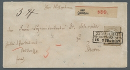 Deutsches Reich - Brustschild: 1872, 5 Gr. Ockerbraun, Kleiner Schild, Einzelfrankatur Auf Paketbegl - Briefe U. Dokumente
